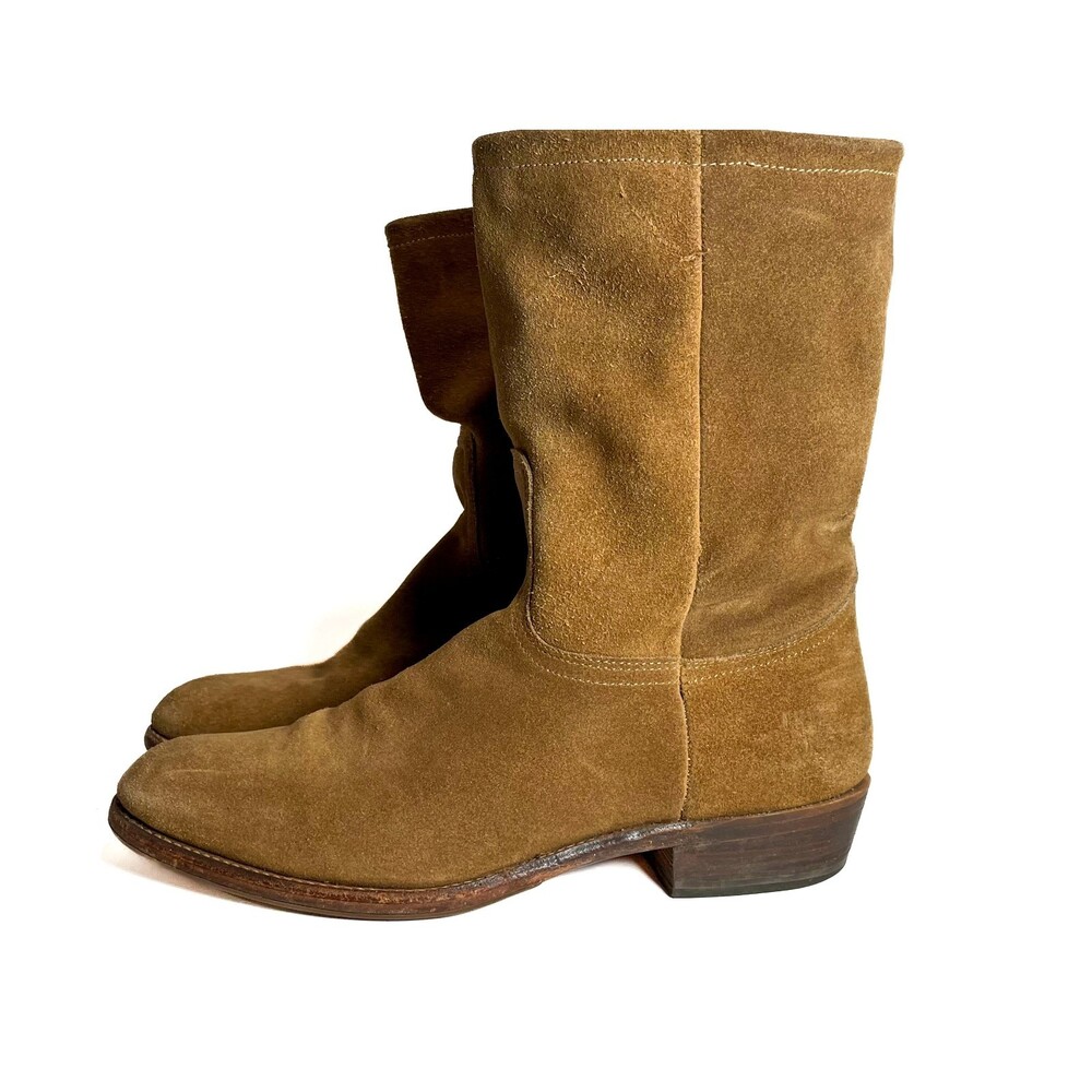 Frye Tan Suede Ankle Boots